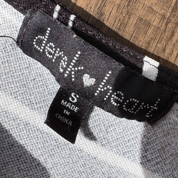 Derek Heart Black Jumpsuit with White Pinstripes and Gold Buttons - Picture 9 of 9